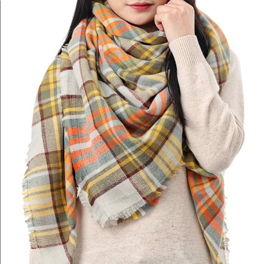 Zara plaid scarf